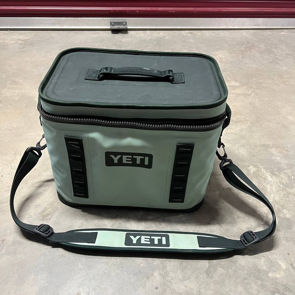 YETI Hopper Flip 18 Soft Cooler Sagebrush Green Portable Insulated ZIPPER OFF